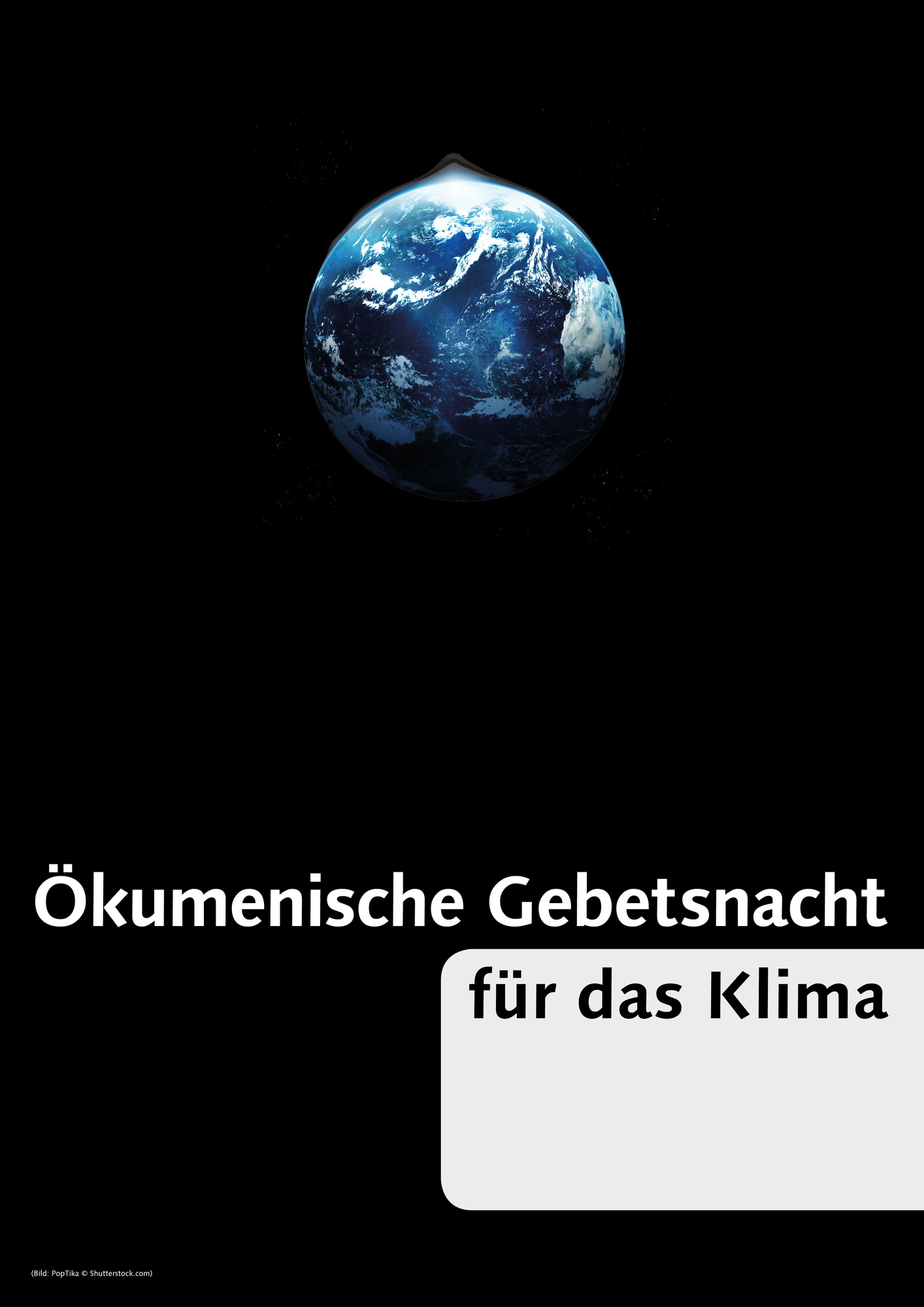 Klimagebetsnacht - Plakat